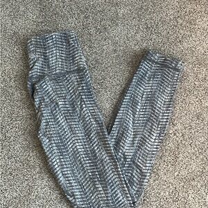 lululemon athletica Gray Patterned Leggings